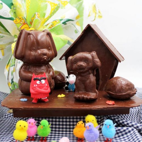 Figuras de chocolate en Siero