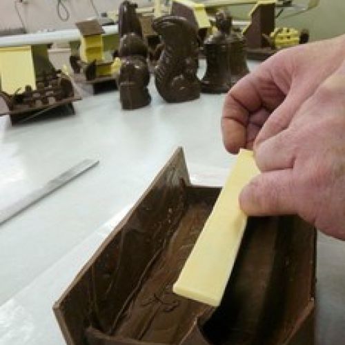 Figuras de chocolate en Siero